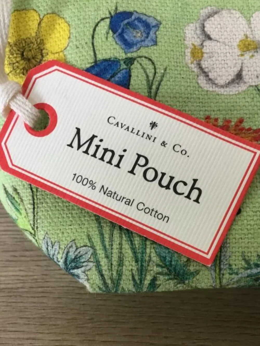 Cavallini & Co Mini Pouch Wildflowers w/Zipper Closure NWT